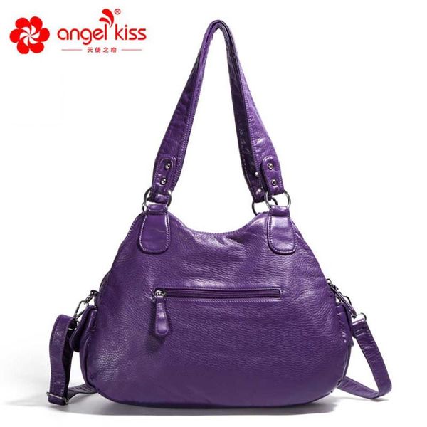 

angelkiss марка высокого качество pu кожи плеча женщины сумка мода портативного плечо сумка композитной сумка кошелек