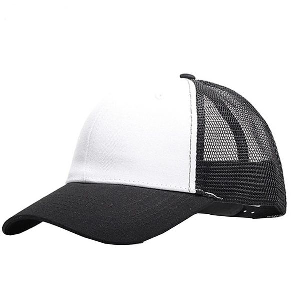 

universal summer cap cooling sports mesh hat for golf cycling running fishing outdoor activity (white, Black;white