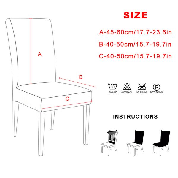 

полиэстер stretch spandex slipcovers универсальный съемный стул защитные чехлы столовая кухня свадебный банкет партии отель