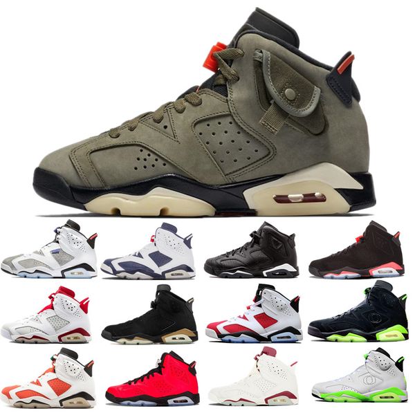 

6 6s black infrared 3m reflect carmine unc basketball shoes men toro hare oreo maroon tinker low chrome alternate hare sneakers, White;red