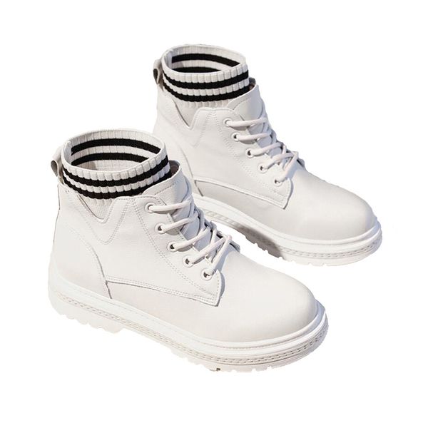 

breathe 2019 winter martin boots for women black white brown fashion leather shoes ankle booties sneakers size 36-40