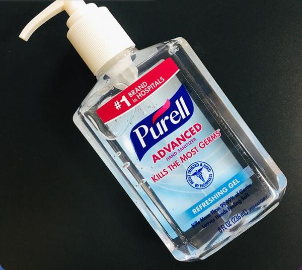 

purell clean disinfection gel sterilization portable hand sanitizer four color 236ml effective disinfection portable hand ing, Silver