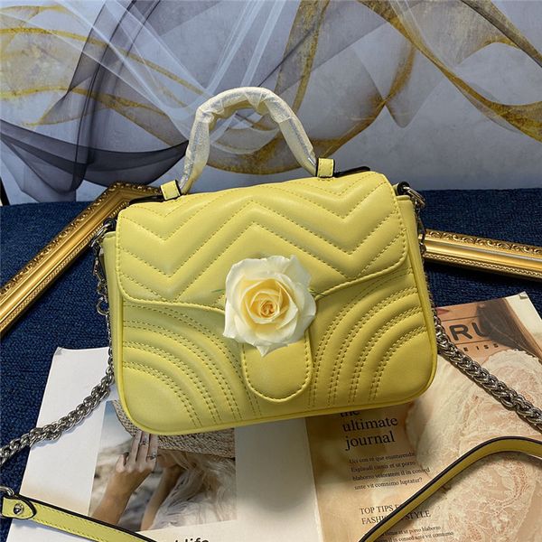 

marmont crossbody bag silver chain handbag soft genuine leather women shoulder bags come with box 4 colors