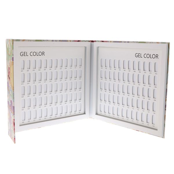 

salon nail art gel polish card display design board book chart 120 colors