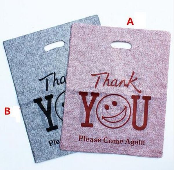 

100pcs 30*40cm plastic bags with handle,thank you gift bags with handles,plastic shopping bag