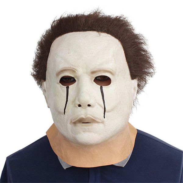 

movie halloween horror michael myers mask cosplay costumes latex full face helmet carnival masquerade party scary props