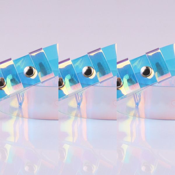 

classic classic simple universal st colorful style simple versatile student belt women's colorful transparent plastic belt women's, Black;brown