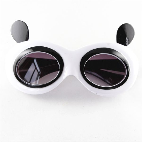 

cute kids bow sunglasses cool girls boys unique panda shape eyewear children traveling outing decoration gifts, White;black
