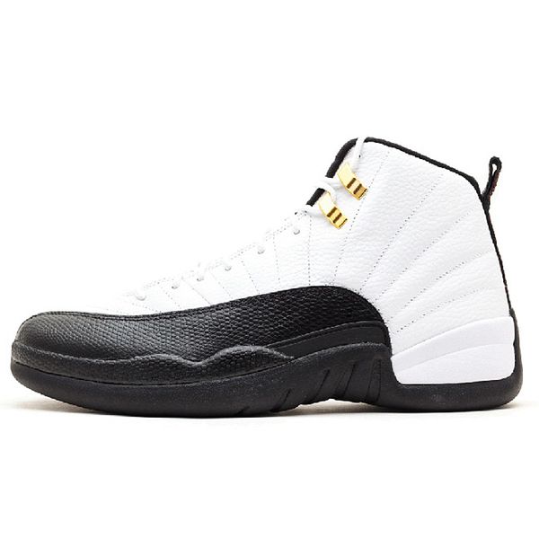 jordan retro 12 mens black and white