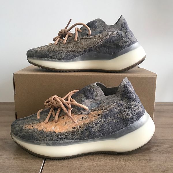 

380 v3 alien mist mens kanye west sneakers womens west sports shoes women running chaussures pour hommes baskets femmes with box trainers, Black