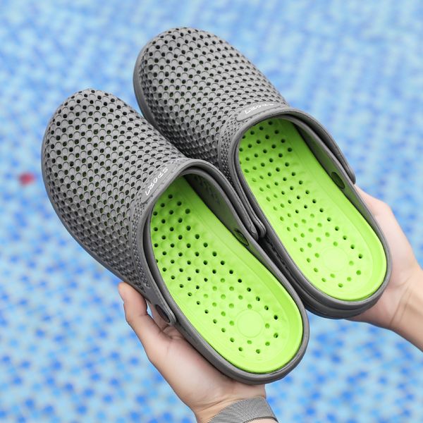 

original classic garden flip flops water shoes men summer beach aqua slipper outdoor swimming sandals platform dots shoes