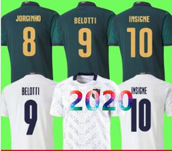 

2020 italy soccer jersey insigne renaissance bonucci football shirt chiellini bernardeschi belotti sensi barella third men, Black;yellow