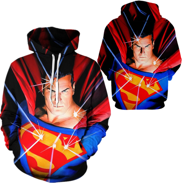 

men horror movie clown hoodies winter funny characters 3d print mens sweatshirt fashion full printed plus size hoodies, Black