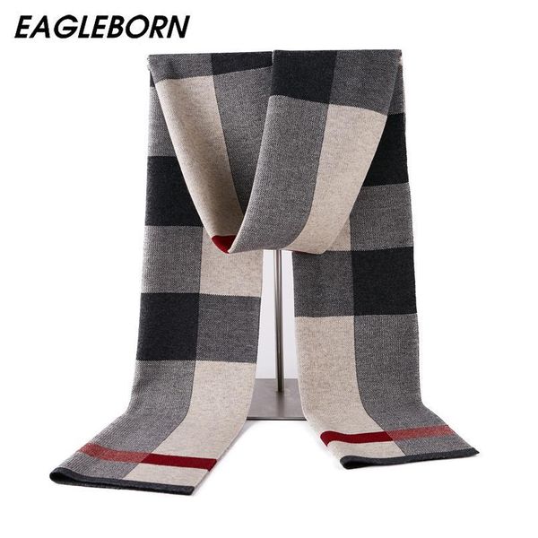 

winter men wool scarf men designer scarf mens luxury 2019 new plaid luxury light navy thickened wool plaid 180*30, Blue;gray