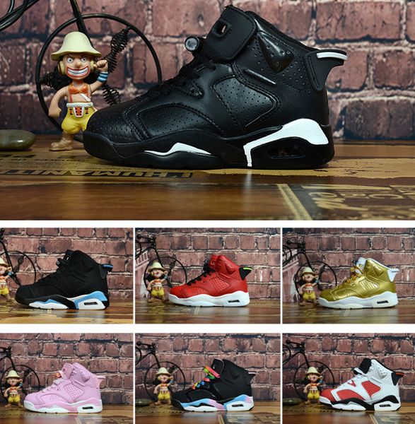 

kids basketball shoes designer stylish 6 6s blue black white pink red grey winter sports shoes sneakers for kids