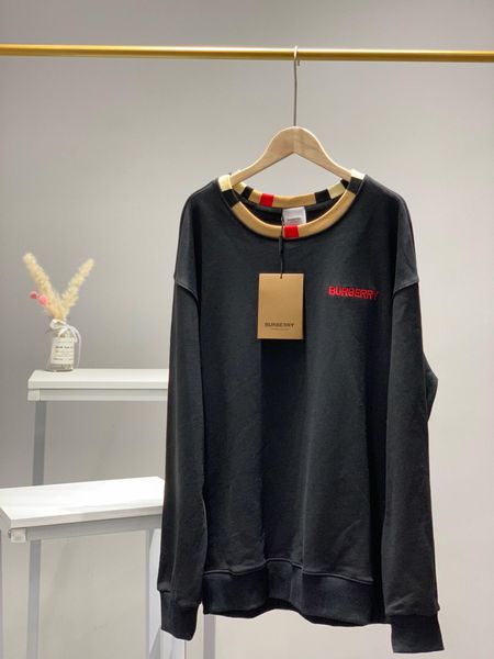 

19fw luxurious brand design bbr hoodie long sleeve crewneck sweater sweatshirt fashion chest letter logo pullover hoodie outdoor sweatshirt, Gray;blue