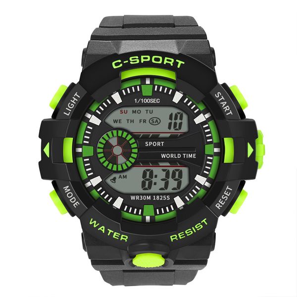 

brand sport digital watch men fashion waterproof multifunction led digital watches outdoor wrist black female watch, Slivery;brown
