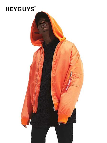 

heyguys 2018 warm high europe size street orange jacket hip hop suit pullover winter jacket men coat fashion mens windbreaker, Black;brown