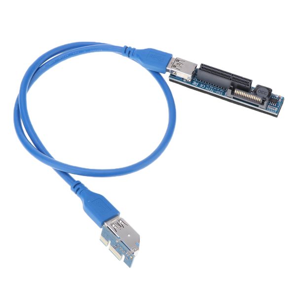 

extended adapter card cable for usb 3.0 pci express x1 extender riser cards