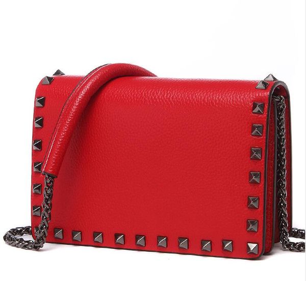 

Brand Women Bags Luxury Handbags Women Messenger Bags Cover Rivet Bag Girls Fashion Shoulder Bag Ladies Leather Female Handbags