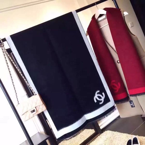 

fashion winter 100% cashmere luxurys scarf for women and men 2019 designers large check oversized blanket scarves infinity brand scarf, Blue;gray