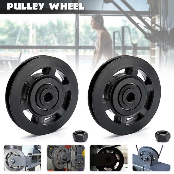 

4 pcs universal bearing pulley wheel cable gym fitness equipment part wearproof 95mm