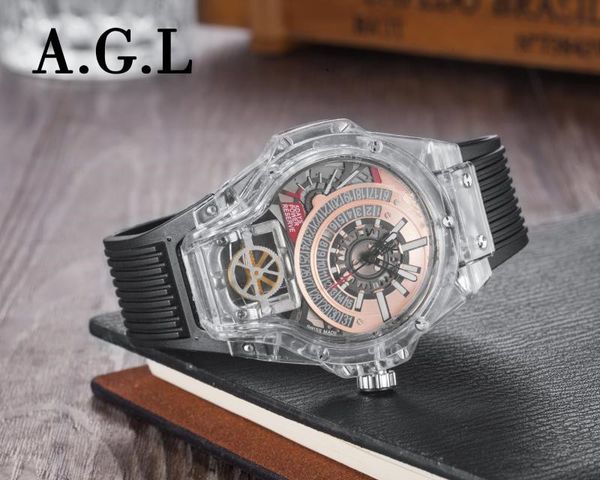

2019 brand men's watch sports watch series gift, Slivery;brown