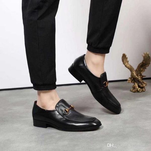 

a1 luxury designer oxford shoes for mens dress shoes man wedding dress office shoes men zapatillas hombre deportiva mocassin homme, Black