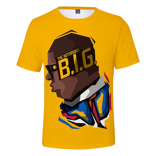 

fashion suitable popular b.i.g biggie boys girls men summer women 3d tees b.i.g biggie t shirt 3d t shirt short sleeves, White;black