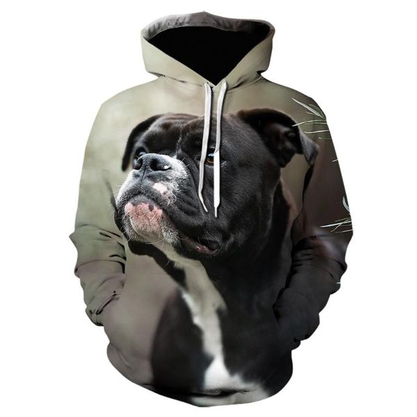 

dog 3d printed hoodies brand men hoodie 3d animal cute dog sweatshirts pullover quality fashion coat hiphop oversized jacket, Black