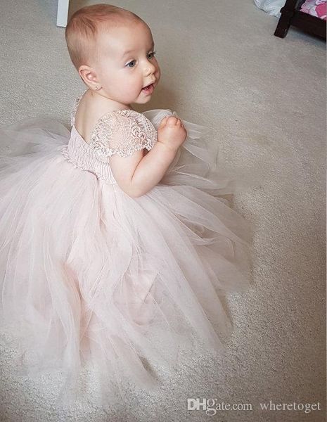 

blush toddler flower girl dress french lace and silk tulle dress for baby girl blush princess dress custom holy communion dresses67547, White;blue