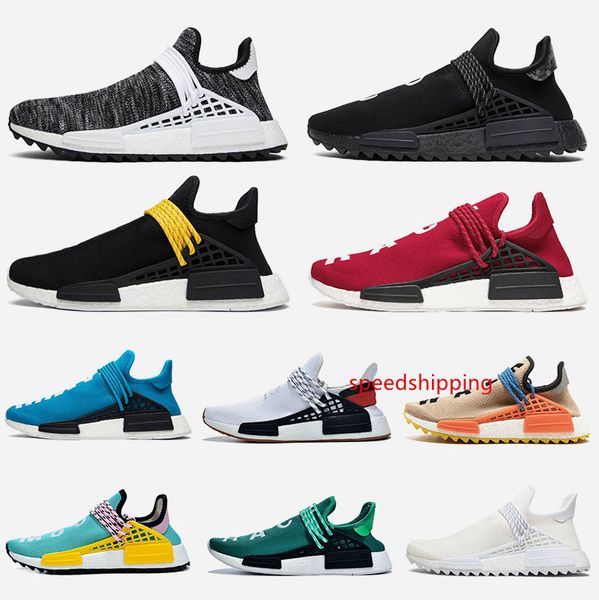 

pharrell williams nmd human race trainers мужские кроссовки образец желтого ядра черный спортивный дизайнер обувь женские спортивные кроссов