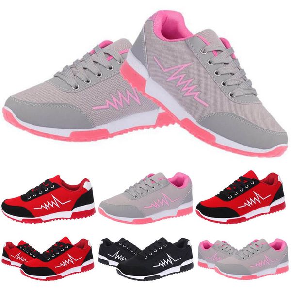 

2020 cushion women outdoor hiking walking running shoes popular new trend breathable shoes red black pink women running shoes s248d