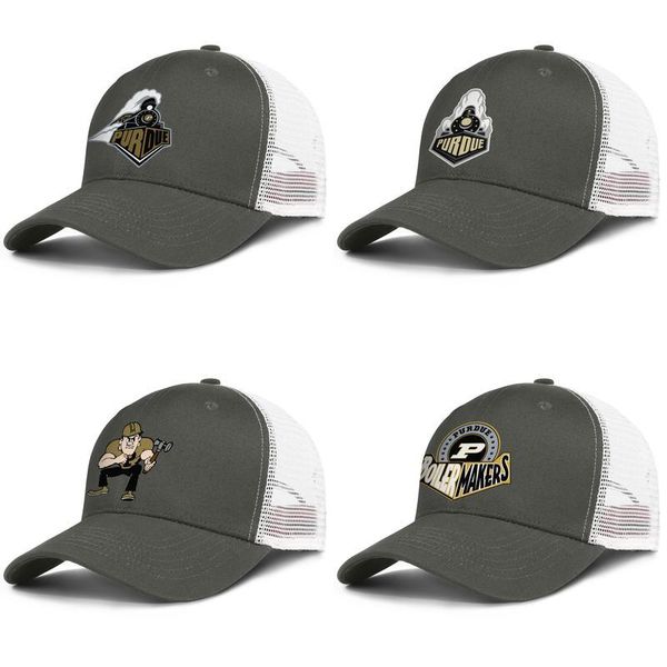 

indiana purdue boilermaker football logo for men and women adjustable trucker meshcap designer fashion baseball custom basketball, Blue;gray
