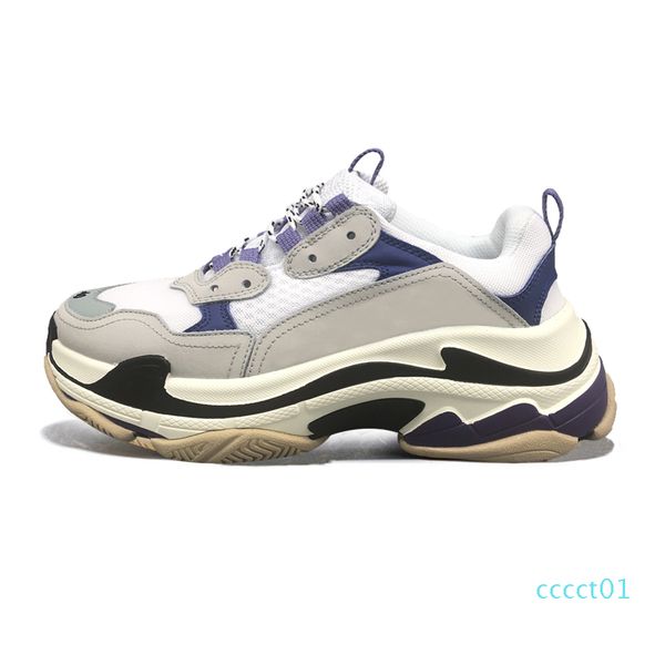 

2020 triple s designer for men women vintage sneakers black white bred purple fashion luxury mens trainers big sole sports sneakers cct01
