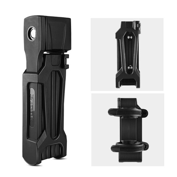 

bicycle lock 2019 etook lock bike steel foldable 2 keys 4.11mm 750mm black new 4.13