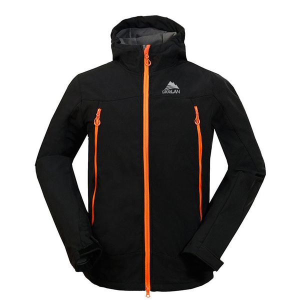 

2019 winter jacket men outdoor sport coat windbreaker waterproof jacket quick drying breathable softshell jackets corta vento, Blue;black