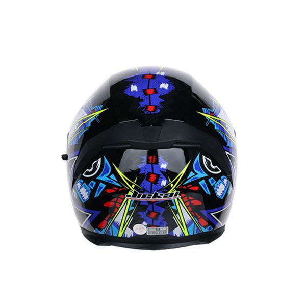 

full face racing helmet face racing helmet universal jiekai motorcycle helmets twist braid punk abs ghost (black + blue