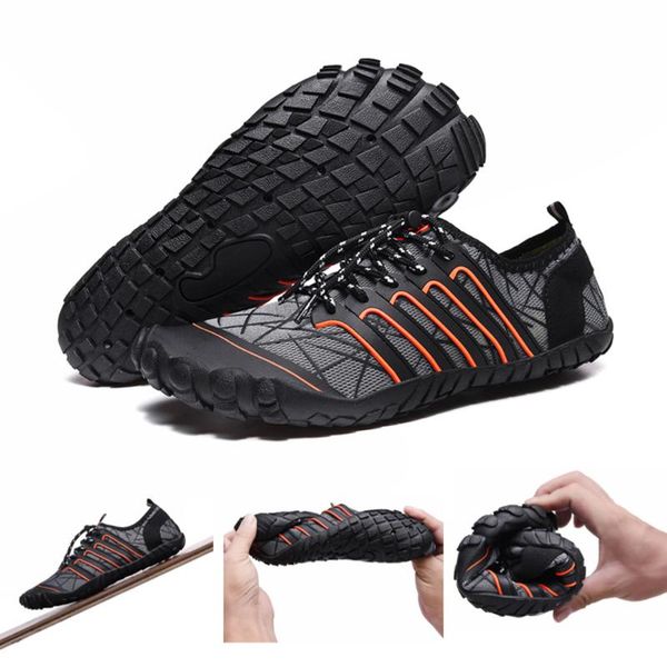 

men water shoes outdoor barefoot quick dry swimming aqua beach socks sandals five finger shoes upstream slippers new gym sneaker