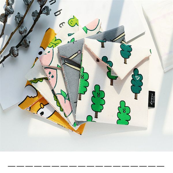 

cartoon tampon bag for sanitary napkin cosmetic bags organizer travel pouch for girls women napkin pad cotton small makeup bags