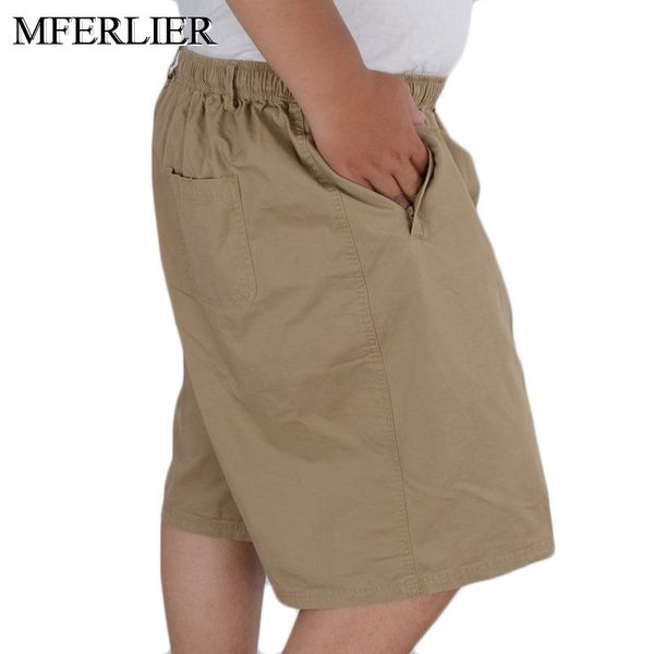 

summer cotton shorts men 5xl 6xl 7xl 8xl 9xl 10xl 11xl 12xl plus size waist 140cm elastic waist men shorts, White;black