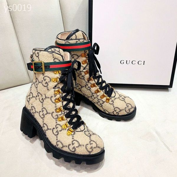 

high end thick with waterproof platform with high-heeled thick platform women's boots european station in the martin boots casual, Black