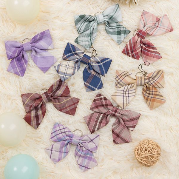 

stem beans story multi-color lattice skirt with bag pendant small bow tie unicorn/grapefruit/peach soda etc, Black;gray