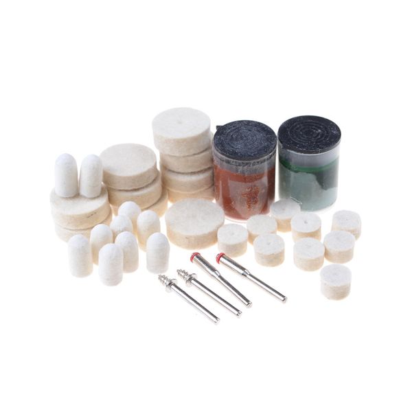 

36pcs/set soft felt buffing burr polishing wheels brushes kits for metal rotary tools promotion dremel accessories polishing pad