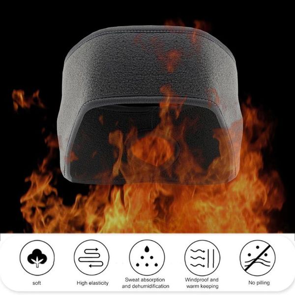 

outdoor fleece ponytail headband yoga running fitness sports warm sweatband