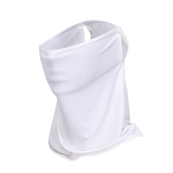 

new golf sunscreen collar ice stretch breathable golf sunscreen masks white, Black;white
