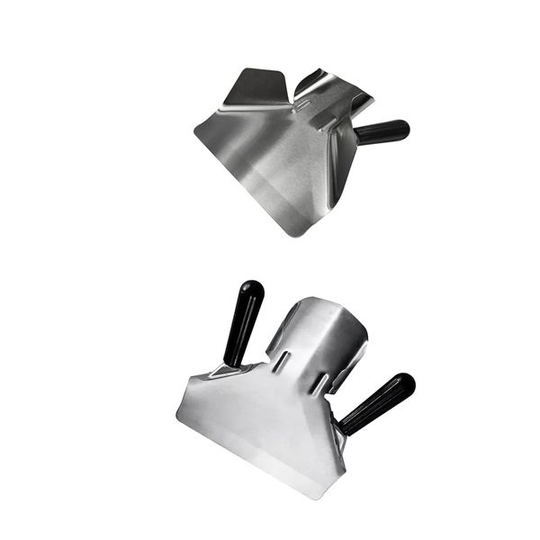 

из нержавеющей стали чип совок еды картофель фри лопата фрай scoop 2 типа