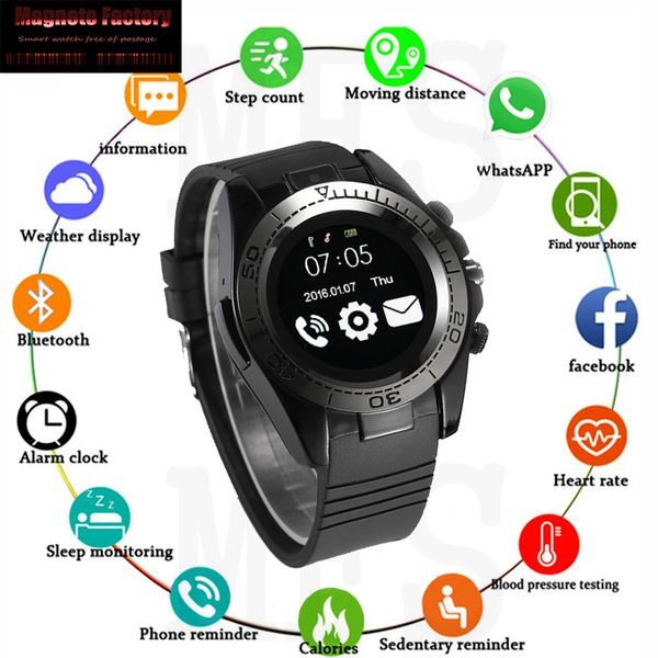 

mfs sw007 bluetooth smart watch android men smartwatch wear smart clock phone camera with sim tf card apple watch ios, Slivery;brown