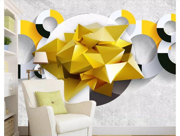 

custom 3d p murals wall paper abstract geometric background wall painting tv background wall european wallpaper papel de parede