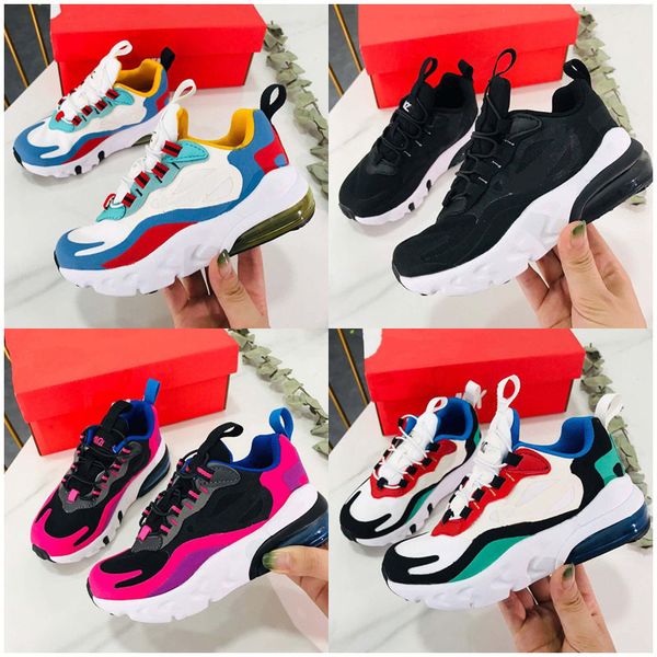 

реагировать детская обувь boy девушки большой ребенок т.н. кроссовки кроссовки яркие фиолетовые малышей детские тренажеры, Black